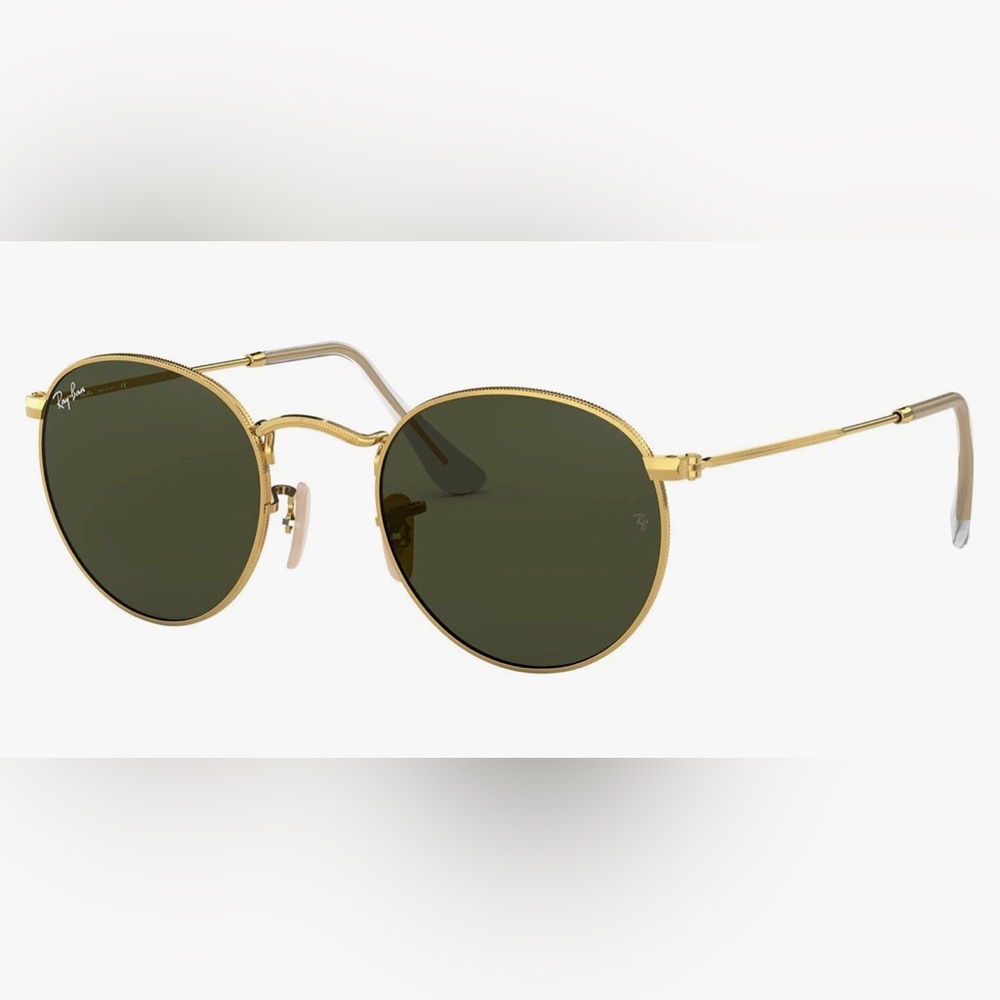 Ray-Ban Metal Round Sunglasses (53mm, Gold) - Like New!